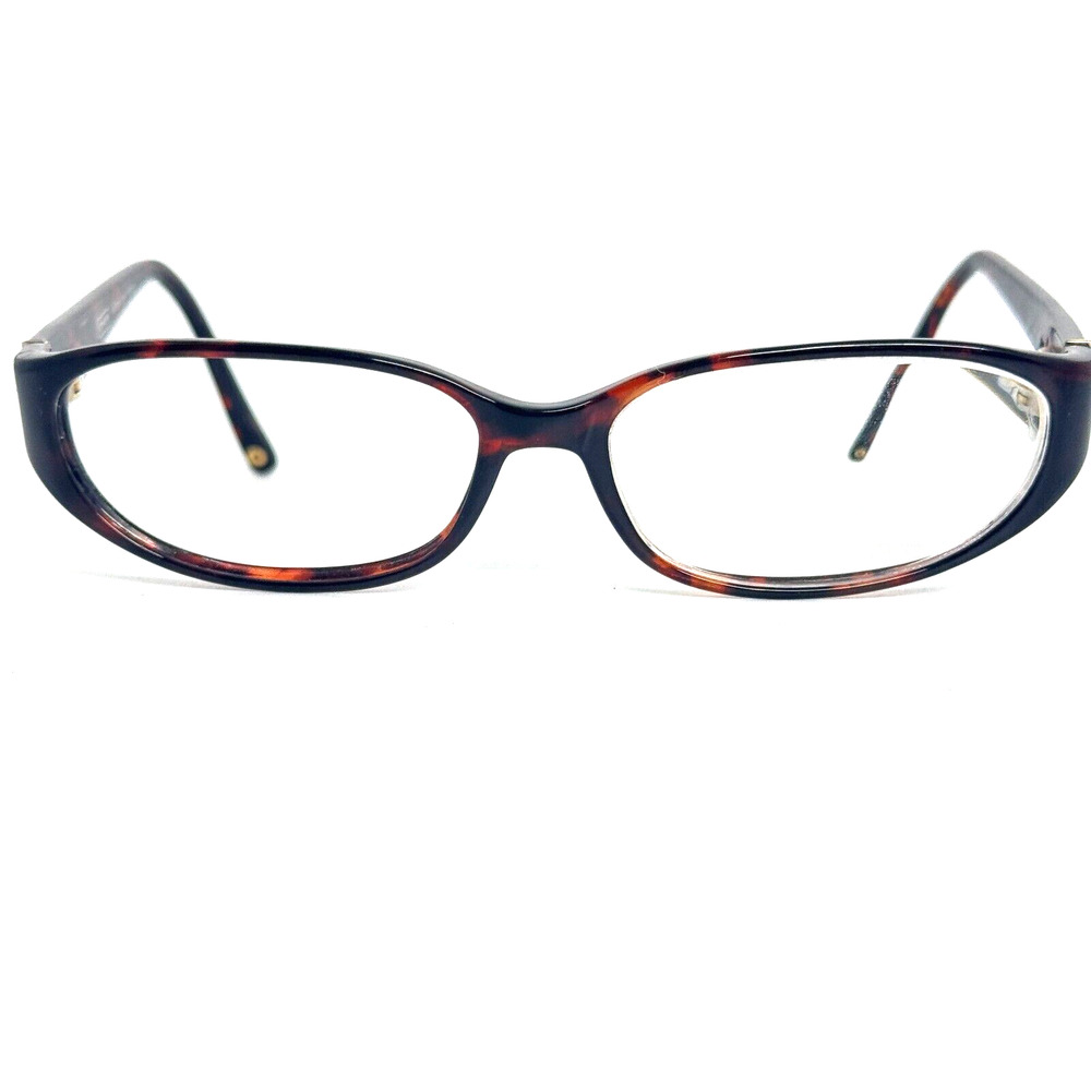 Coach Brown Amber Tortoise Gold Rectangular Glasses Aurora 535 52 16 135 H16044